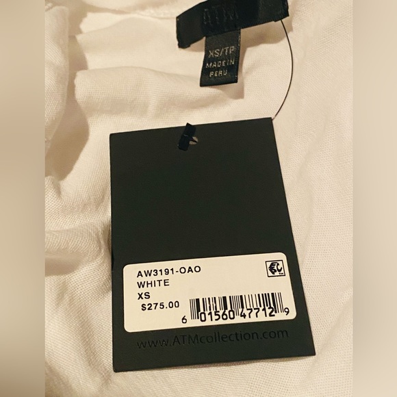 ATM Anthony Thomas Melillo High Torsion Cotton Jersey Tank Jumpsuit - Picture 7 of 7